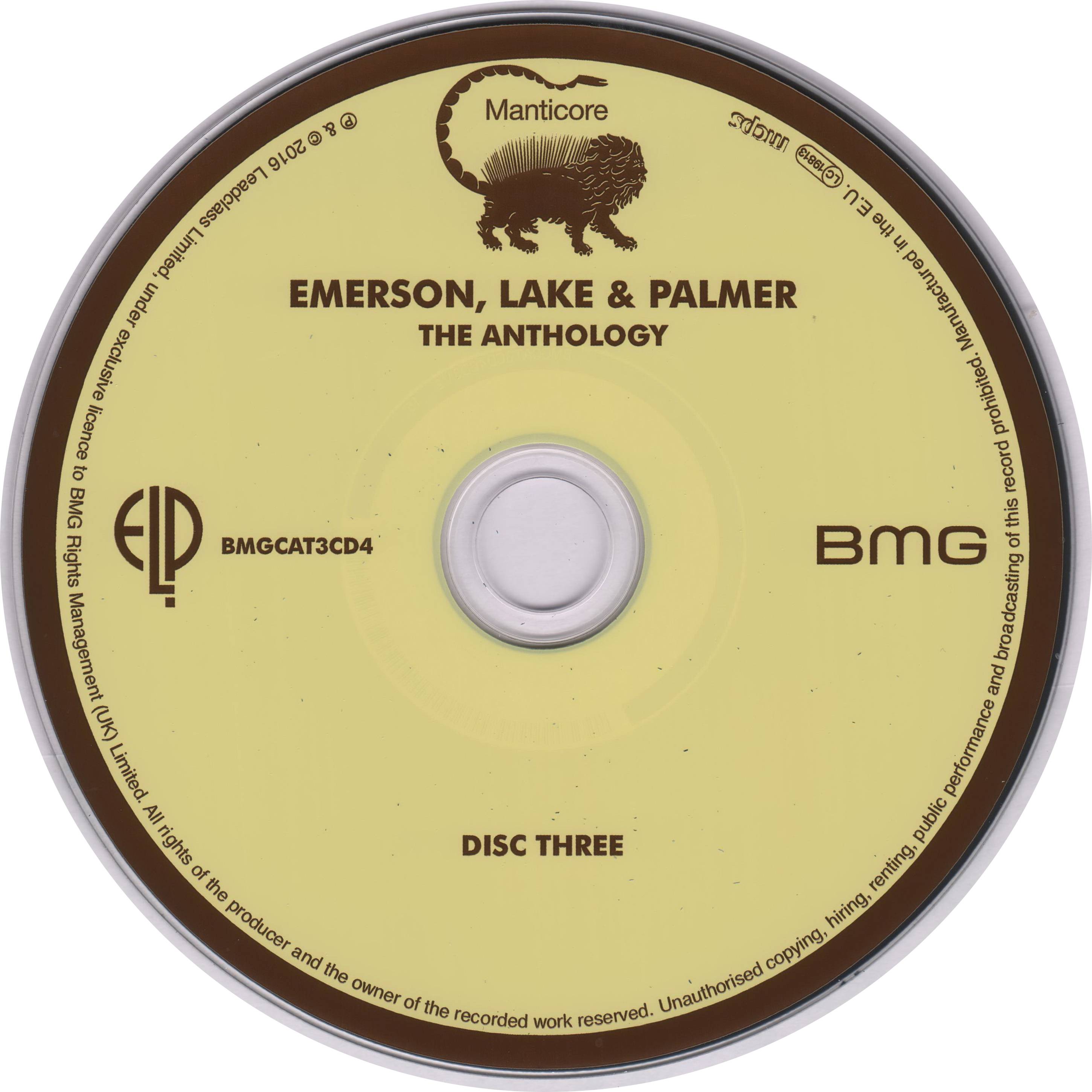 Emerson, Lake and Palmer The Anthology [cd3 aus]
